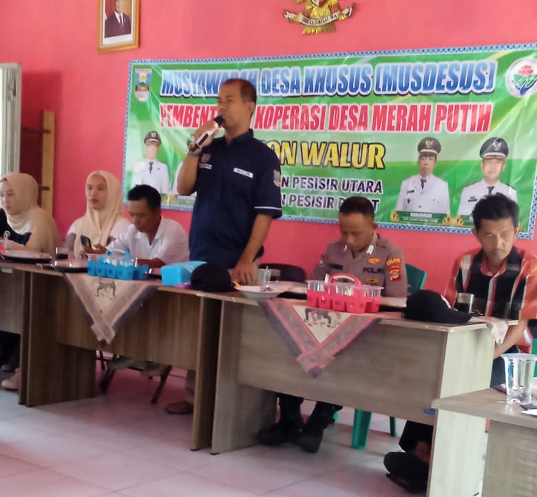 Pekon Walur Bentuk Koperasi Merah Putih,Wujudkan Arahan Presiden RI