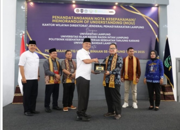 Jalin Kerjasama, Unila Teken MoU dengan Lapas Lampung, Dorong Pembinaan Humanis dan Inklusif