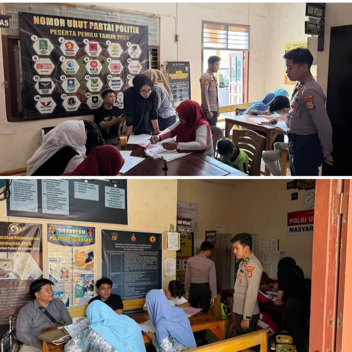 Diminati Masyarakat : Pembuatan SKCK Di Kantor Polres Pesisir Barat Membludak