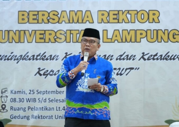 Universitas Lampung Gelar Istighotsah dalam Rangka Dies Natalis ke-60