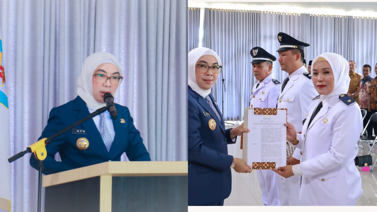 Bupati Way Kanan, Ayu Asalasiyah Lantik Kepala Kampung PAW dan Penjabat Kepala Kampung