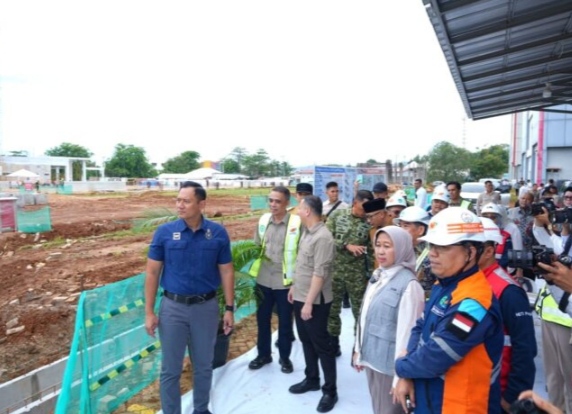 Menko Infrastruktur dan Gubernur Lampung Tinjau Progres Pembangunan RSPTN dan IRC Unila