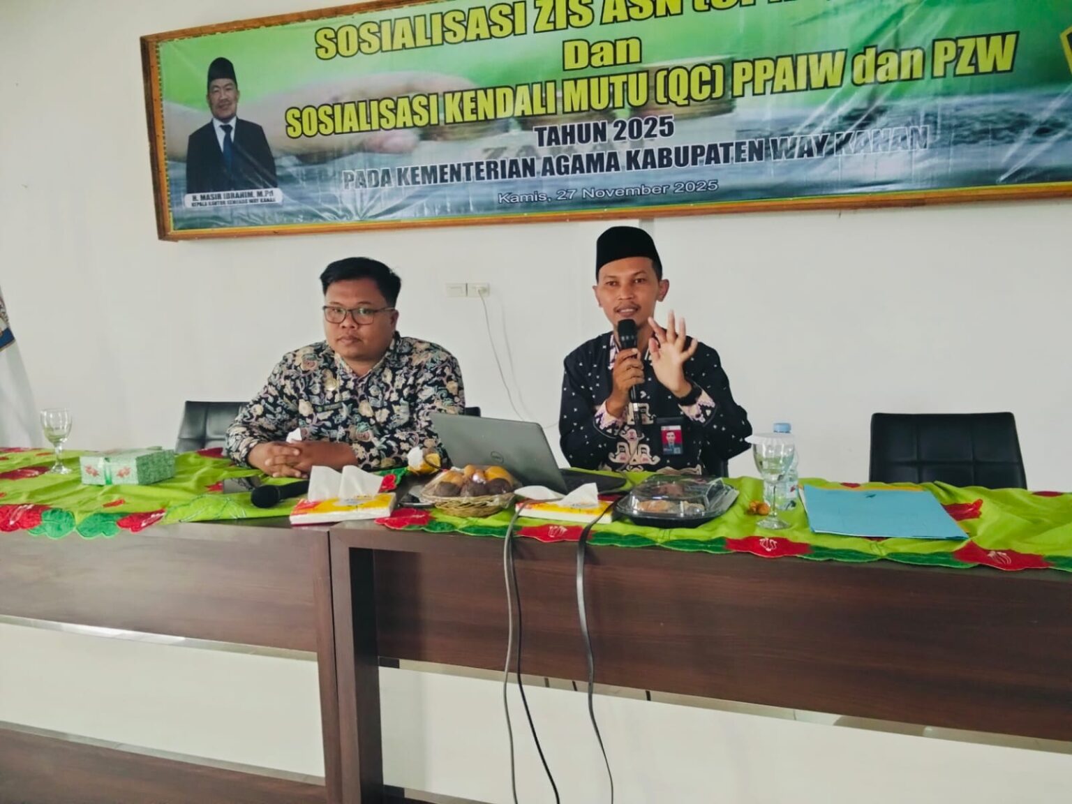 Dua PAI terbaik Way Kanan Berikan Pelatihan Aplikasi E-Siwak Bagi ASN Pemkab Setempat