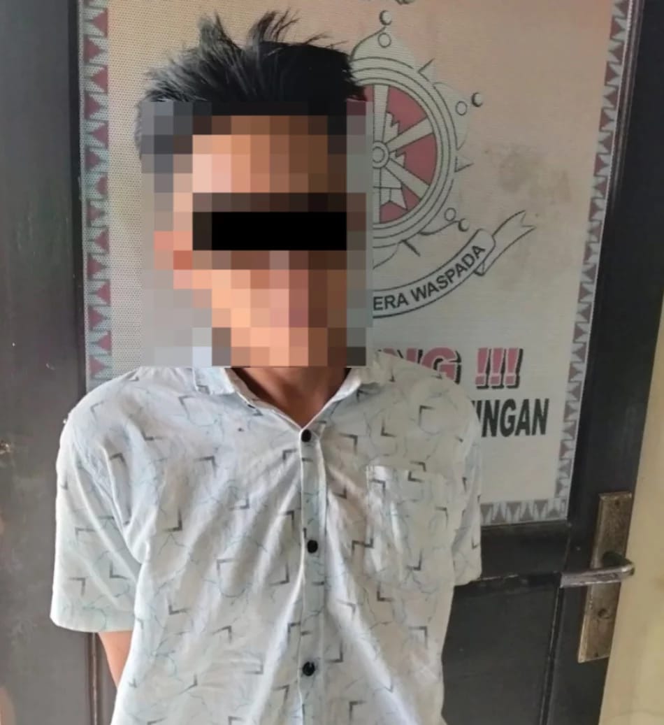 Polsek Baradatu Amankan AS Pelaku  Penipuan dan Penggelapan di Banjar Agung