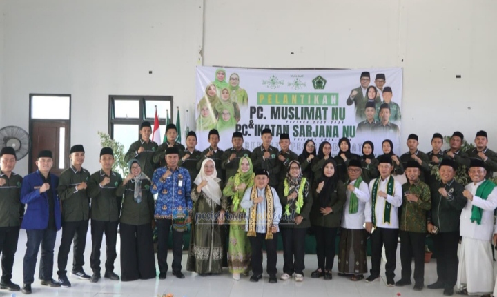 Irawan Topani Hadiri Pelantikan Pc Muslimat NU dan PC Ikatan Sarjana Periode 2026-2030